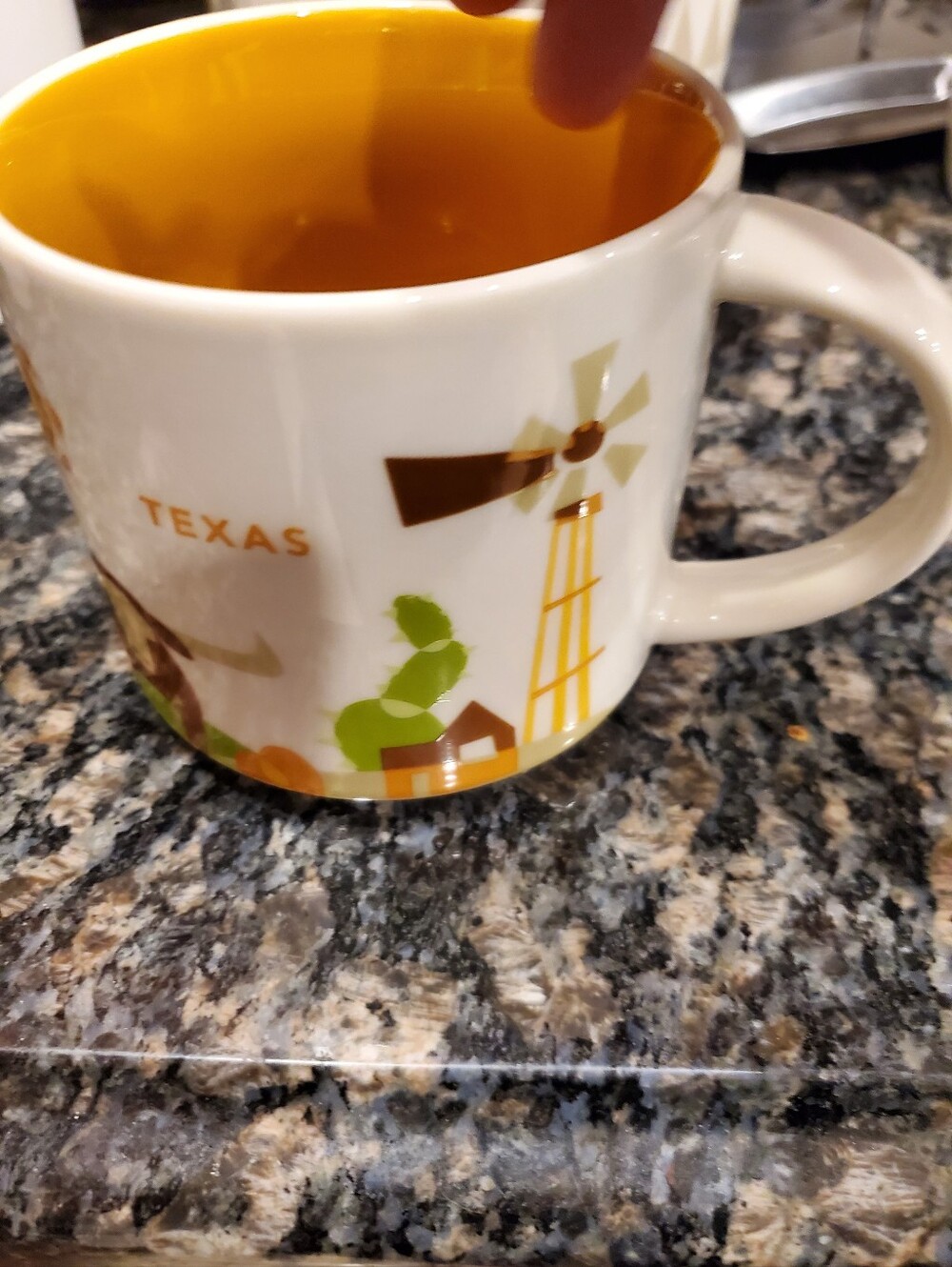 Starbucks Cream and Green Texas Scenic Ceramic Mug - Picture 5 of 7